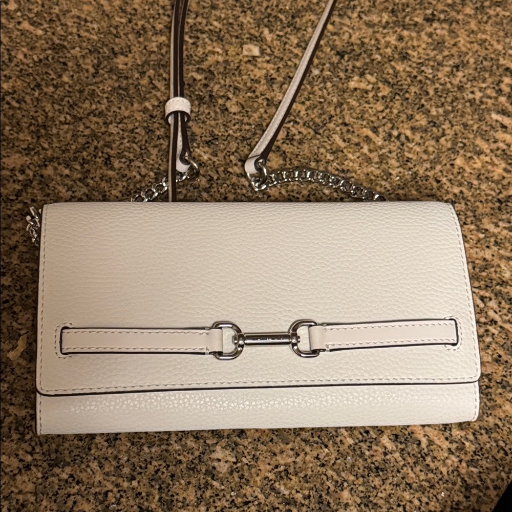 Michael Kors White Leather Bag